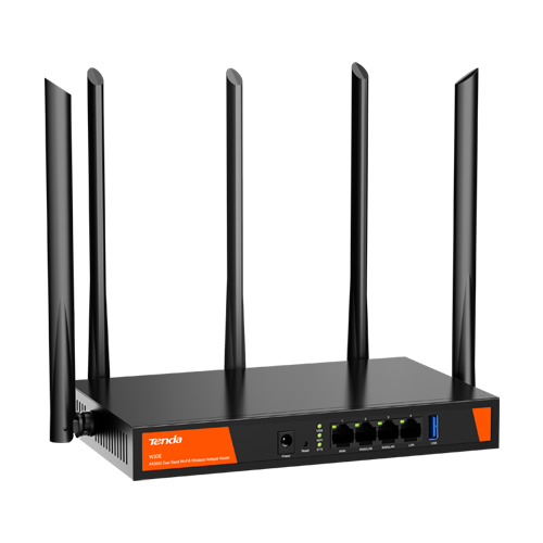 Router WiFi 6 Dual Band, 4 porturi Gigabit, AX3000, Management - TENDA TND-W30E