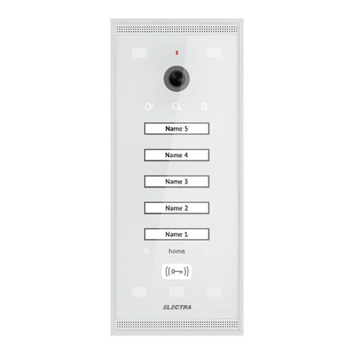 VPM.05S03.ELWH4 | ELECTRA | Panou exterior video Home pentru 5 Familii - SMART, G3 - ELECTRA VPM.05S03.ELWH4 Panou exterior video Home pentru 5 Familii - SMART, G3 - ELECTRA VPM.05S03.ELWH4