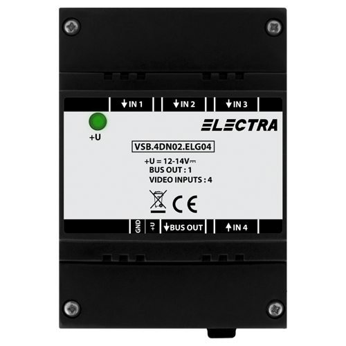 Doza selectie video, 4 intrari video SMART - ELECTRA VSB.4DN02.ELG04