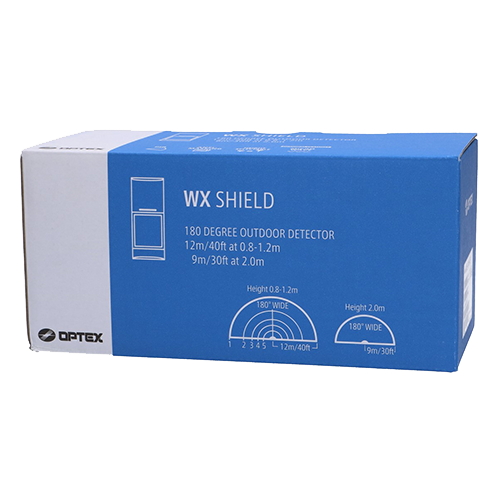 Detector de miscare PIR+MW exterior, 12-19m, 180Â°, quad cu anti-masking, baterii - OPTEX WXS-RDAM-X5