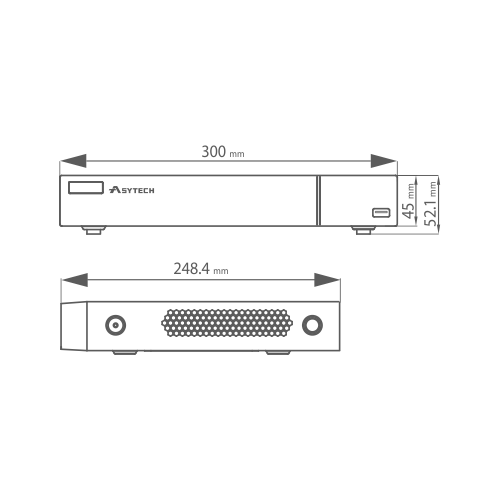 VT-N1304H | ASYTECH | NVR 4 canale IP 5MP - ASYTECH seria VT VT-N1304H NVR 4 canale IP 5MP - ASYTECH seria VT VT-N1304H