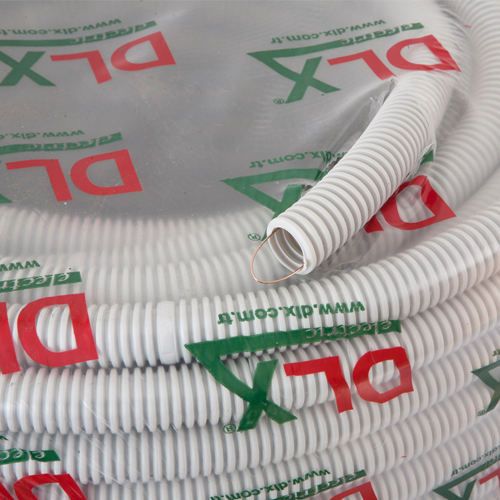 Tub flexibil (copex) D16, Halogen free, ignifug, cu fir tragere, rola 100 metri - DLX CRP-869-16 – DLX CRP-869-16