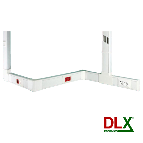 DLX-102-50 | DLX | Canal cablu 102x50 mm cu capac, 2m - DLX DLX-102-50 Canal cablu 102x50 mm cu capac, 2m - DLX DLX-102-50