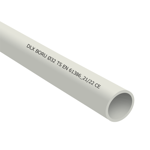 Tub PVC rigid D20, 750N, Halogen free, 3m - DLX TRP-802-20 – DLX TRP-802-20