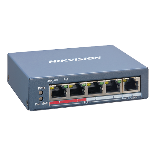 DS-3E1105P-EI | HIKVISION | Switch 4 porturi PoE, 1 port uplink RJ45, SMART Management - HIKVISION DS-3E1105P-EI Switch 4 porturi PoE, 1 port uplink RJ45, SMART Management - HIKVISION DS-3E1105P-EI