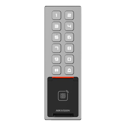 DS-K1T805MBFWX | HIKVISION | Terminal control acces, PIN/Card M1/amprenta/bluetooth, Wiegand, Wi-Fi, RS485, Alarma, IK08 - HIKVISION DS-K1T805MBFWX Terminal control acces, PIN/Card M1/amprenta/bluetooth, Wiegand, Wi-Fi, RS485, Alarma, IK08 - HIKVISION DS-K1T805MBFWX