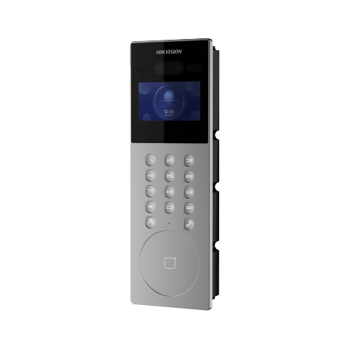 Panou exterior videointerfon TCP/IP pentru blocuri si spatii birouri, control acces integrat card si DETECTIE FACIALA  - HIKVISION DS-KD9203-E6