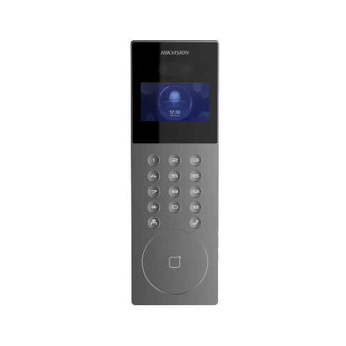 Panou exterior videointerfon TCP/IP pentru blocuri si spatii birouri, control acces integrat card si DETECTIE FACIALA  - HIKVISION DS-KD9203-E6
