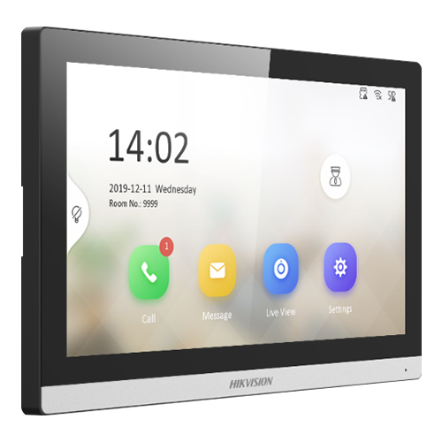 Monitor videointerfon TCP/IP, Wi-Fi, ecran LCD 7, Alarma  - HIKVISION DS-KH6350-WTE1