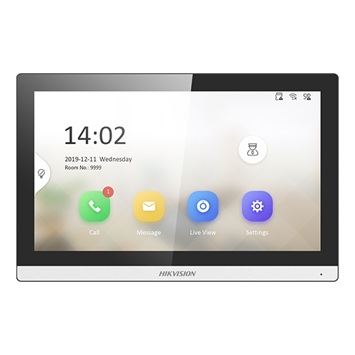 Monitor videointerfon TCP/IP, Wi-Fi, ecran LCD 7, Alarma  - HIKVISION DS-KH6350-WTE1