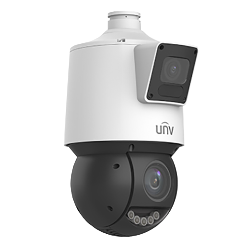 Camera Dual-lens IP, PTZ, 4MP, 25X, IR100m&WL30m, AutoTracking, Audio, Alarm, PoE, IP66 - UNV IPC94144SFW-X25-F40C