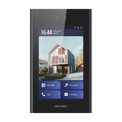 Videointerfon TCP/IP, 8 touch screen, recunoastere faciala - HIKVISION DS-KD9403-E6