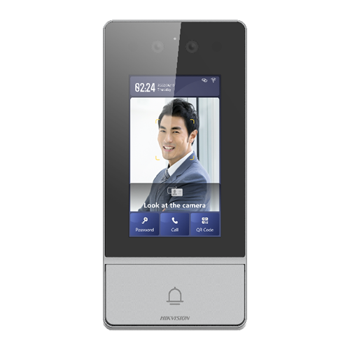 DS-KV9503-WBE1 | HIKVISION | Videointerfon TCP/IP, 4.3 touch screen, camera 2MP, recunoastere faciala/Card/PIN/QR, PoE, IK08 - HIKVISION DS-KV9503-WBE1 Videointerfon TCP/IP, 4.3 touch screen, camera 2MP, recunoastere faciala/Card/PIN/QR, PoE, IK08 - HIKVISION DS-KV9503-WBE1