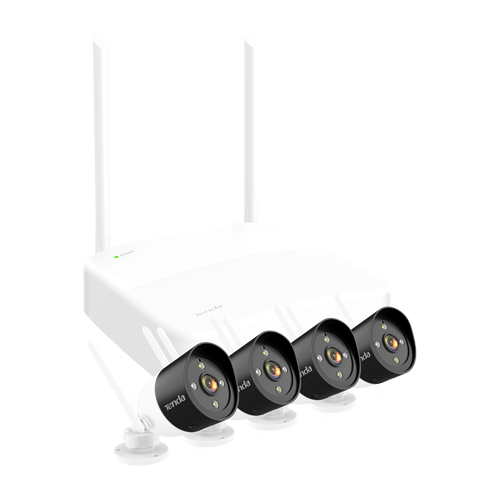 Kit NVR Wi-Fi si 4 camere WiFi de exterior, 3MP, Audio, Alarma  - TENDA TND-K4W-3TC