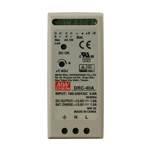 DRC-40A | MeanWell | Sursa de alimentare in comutatie, 13.8V / 2.9A, sina DIN, backup - MEAN WELL DRC-40A Sursa de alimentare in comutatie, 13.8V / 2.9A, sina DIN, backup - MEAN WELL DRC-40A