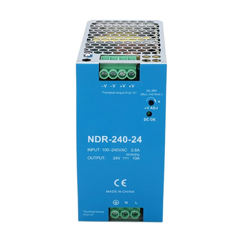 NDR-240-24 | MeanWell | Sursa de alimentare in comutatie, 24V / 10A, sina DIN - MEAN WELL NDR-240-24 Sursa de alimentare in comutatie, 24V / 10A, sina DIN - MEAN WELL NDR-240-24