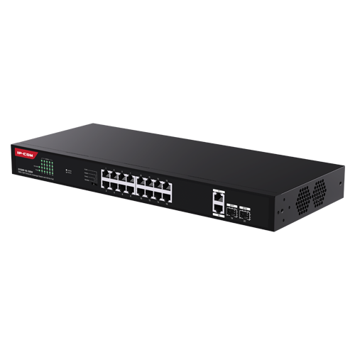 G1120P-16-250W | IP-COM | Switch 16 porturi Gigabit PoE, 2 x RJ45 Gigabit Uplink, 2 x SFP Gigabit, 1U - IP-COM G1120P-16-250W Switch 16 porturi Gigabit PoE, 2 x RJ45 Gigabit Uplink, 2 x SFP Gigabit, 1U - IP-COM G1120P-16-250W