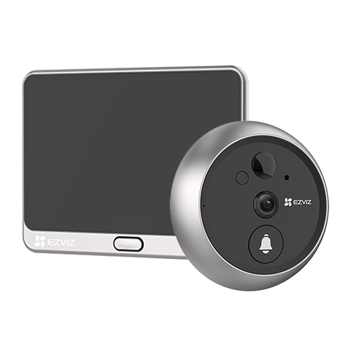 Vizor electronic 2K, IR 5m, Ecran tactil 4.3, audio bidirectional, Wi-Fi - EZVIZ CS-DP2-2K