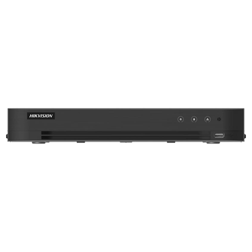 DVR AcuSense 16 ch., 5MP + 8 ch. IP 6MP, Alarma I/O, VCA - HIKVISION iDS-7216HQHI-M1-XT(16A+4/1ALM)