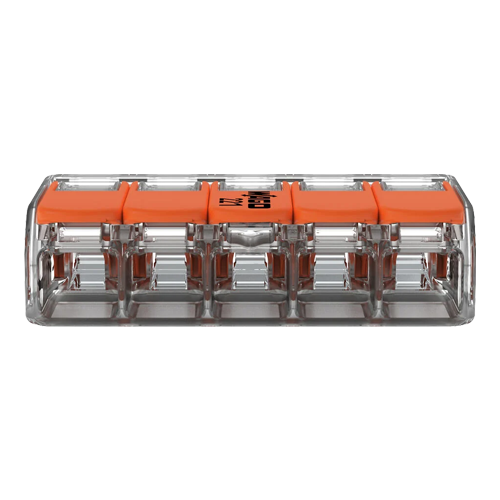 221-415 | WAGO | Conector derivatie 5 fire, max. 4 mm² (25 buc.) - WAGO 221-415 Conector derivatie 5 fire, max. 4 mm² (25 buc.) - WAGO 221-415