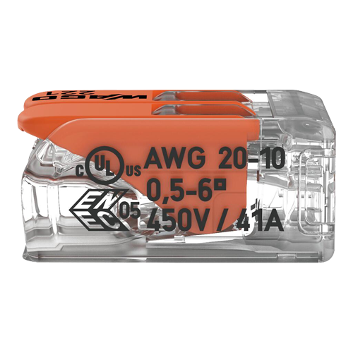 221-612 | WAGO | Conector derivatie 2 fire, max. 6 mm² (50 buc.) - WAGO 221-612 Conector derivatie 2 fire, max. 6 mm² (50 buc.) - WAGO 221-612