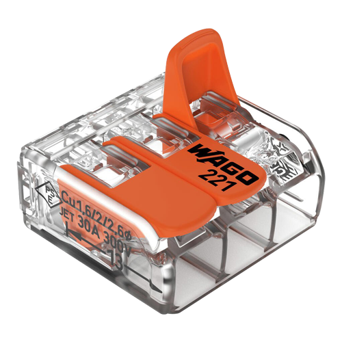 221-613 | WAGO | Conector derivatie 3 fire, max. 6 mm² (30 buc.) - WAGO 221-613 Conector derivatie 3 fire, max. 6 mm² (30 buc.) - WAGO 221-613