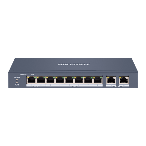 DS-3E1310HP-EI | HIKVISION | Switch 8 porturi 100 Mbps, PoE at/bf/bt, Smart Management - HIKVISION DS-3E1310HP-EI Switch 8 porturi 100 Mbps, PoE at/bf/bt, Smart Management - HIKVISION DS-3E1310HP-EI