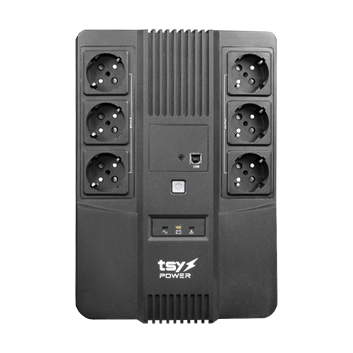 TSY-D-0K6-LED | TSY Power | UPS TSY Power, 600VA/360W, LED, line interactive, 6 x Schuko TSY-D-0K6-LED UPS TSY Power, 600VA/360W, LED, line interactive, 6 x Schuko TSY-D-0K6-LED