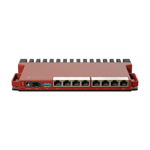 L009UiGS-RM | Mikrotik | Router 8 porturi Gigabit, 1 port PoE IN, 1 port PoE Out, SFP 2.5G, NAND, USB, 1U - MikroTik L009UiGS-RM Router 8 porturi Gigabit, 1 port PoE IN, 1 port PoE Out, SFP 2.5G, NAND, USB, 1U - MikroTik L009UiGS-RM
