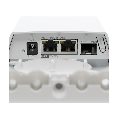 MediaConverter Fibra - Cupru, 2 porturi Gigabit, PoE-IN, SFP 2.5G, IP55 - MikroTik FTC21