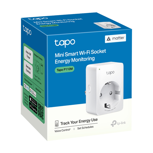Priza smart Wi-Fi, Monitorizare consum energie - TP-Link Tapo TapoP110M