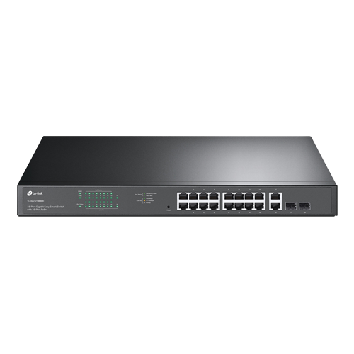 TL-SG1218MPE | TP-LINK | Switch 16 porturi PoE+ Gigabit, 2 porturi RJ45 Gigabit, 2 x Combo SFP Gigabit, Managed - TP-Link TL-SG1218MPE Switch 16 porturi PoE+ Gigabit, 2 porturi RJ45 Gigabit, 2 x Combo SFP Gigabit, Managed - TP-Link TL-SG1218MPE