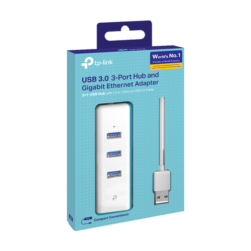 UE330 | TP-LINK | Adaptor Ethernet USB - RJ45 Gigabit, 3 x USB 3.0 - TP-Link UE330 Adaptor Ethernet USB - RJ45 Gigabit, 3 x USB 3.0 - TP-Link UE330