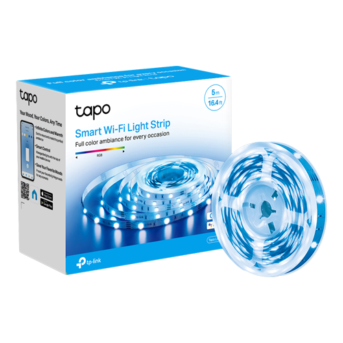 TapoL900-5 | TP-LINK | Banda LED RGB inteligenta, 5 metri, Wi-Fi, control de la distanta- TP-LINK Tapo TapoL900-5 Banda LED RGB inteligenta, 5 metri, Wi-Fi, control de la distanta- TP-LINK Tapo TapoL900-5