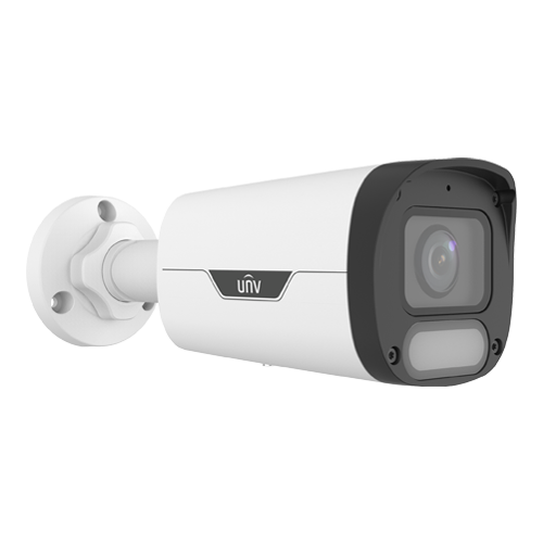 Camera IP Wise-ISP, ColorHunter, 8MP, lentila 2.8mm, WL 30M, Mic, PoE, color 24/7 - UNV IPC2318LE-ADF28KM-WP