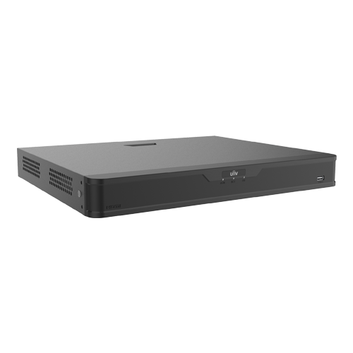 NVR 4K, Easy, 16 canale PoE, max. 12MP, Analiza video, Alarma, 1U - UNV NVR302-16B-P16-IQ