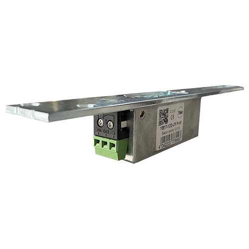 Electromagnet fail locked, 12Vcc,  consum redus, 230mA, contact monitorizare cu placa suport lunga  - ASSA ABLOY YB17-12D-LR