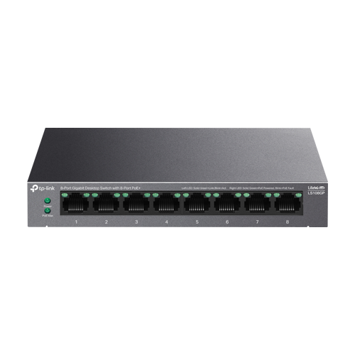 LS108GP | TP-LINK | Switch LiteWave, 8 x RJ45 Gigabit PoE, Buget PoE 62W, Unmanaged - TP-Link LS108GP Switch LiteWave, 8 x RJ45 Gigabit PoE, Buget PoE 62W, Unmanaged - TP-Link LS108GP