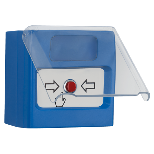 Buton manual oprire de urgenta/temporar, de interior, capac protectie, compatibil cu IVY - TELETEK SensoMAG-MHB50
