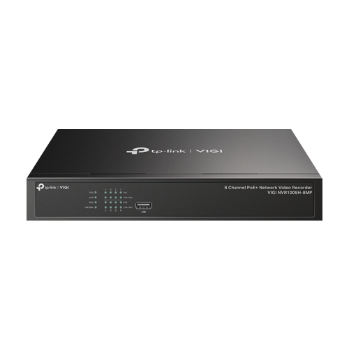 VIGINVR1008H-8MP | TP-LINK | NVR 4K, 8 canale max. 8MP, 8 porturi PoE, Buget PoE 113W, Audio IN/OUT, 1 x SATA, 1U - TP-Link VIGI VIGINVR1008H-8MP NVR 4K, 8 canale max. 8MP, 8 porturi PoE, Buget PoE 113W, Audio IN/OUT, 1 x SATA, 1U - TP-Link VIGI VIGINVR1008H-8MP