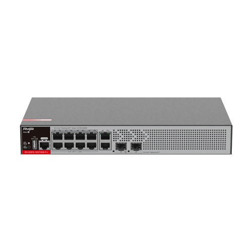 RG-S2915-10GT2MS-P-L | Ruijie Networks | Switch 8 porturi RJ45 1G PoE+, 2 x SFP 2.5G, 2 x RJ45 1G, L2+ Cloud Management, 1U - Ruijie RG-S2915-10GT2MS-P-L Switch 8 porturi RJ45 1G PoE+, 2 x SFP 2.5G, 2 x RJ45 1G, L2+ Cloud Management, 1U - Ruijie RG-S2915-10GT2MS-P-L