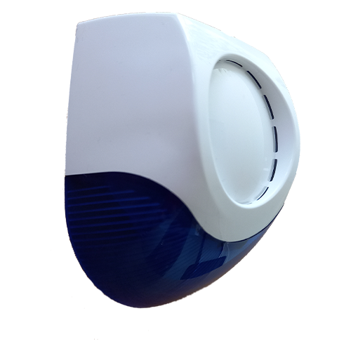 Sirena piezo de interior, 102 db, cu flash LED albastru  - Teletek SR50