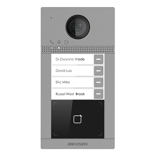 DS-KV8413-WME1 | HIKVISION | Panou exterior videointerfon TCP/IP pentru 4 familii, Wi-Fi 2.4GHz, control acces integrat - HIKVISION DS-KV8413-WME1 Panou exterior videointerfon TCP/IP pentru 4 familii, Wi-Fi 2.4GHz, control acces integrat - HIKVISION DS-KV8413-WME1