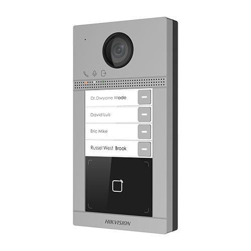 DS-KV8413-WME1 | HIKVISION | Panou exterior videointerfon TCP/IP pentru 4 familii, Wi-Fi 2.4GHz, control acces integrat - HIKVISION DS-KV8413-WME1 Panou exterior videointerfon TCP/IP pentru 4 familii, Wi-Fi 2.4GHz, control acces integrat - HIKVISION DS-KV8413-WME1