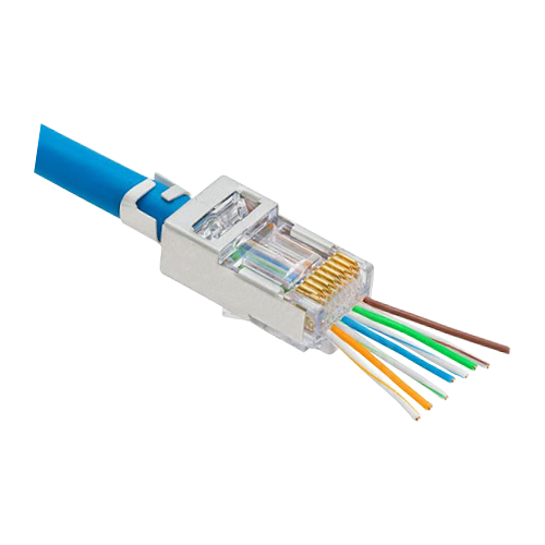 RJ45M-CAT5-EZ | ASYTECH Networking | Mufa RJ-45 FTP Cat.5e EZ Passthrough ecranata (100 buc) RJ45M-CAT5-EZ Mufa RJ-45 FTP Cat.5e EZ Passthrough ecranata (100 buc) RJ45M-CAT5-EZ