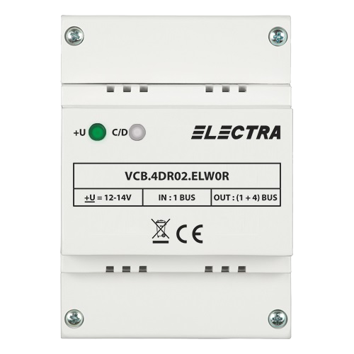 Doza derivatie video 4 iesiri REZIDENTIAL - ELECTRA VCB.4DR02.ELW0R