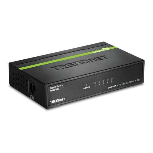 TEG-S50G | TRENDnet | Switch GREENnet 5 porturi Gigabit - TRENDnet TEG-S50G Switch GREENnet 5 porturi Gigabit - TRENDnet TEG-S50G