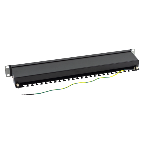 Patch Panel 1U, FTP cat6A, 24 porturi RJ45 - ASYTECH Networking ASY-PP-FTP6A-24