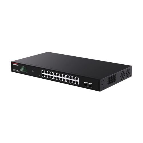 Switch 24 porturi RJ45 Gigabit, 2 porturi SFP Gigabit, Cloud Management - IP-COM G2226F – IP-COM G2226F