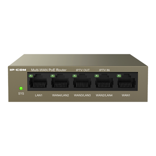 Router 4 porturi Gigabit PoE+, 55W, 1 port RJ45 Gigabit, management - IP-COM M20-PoE – IP-COM M20-PoE